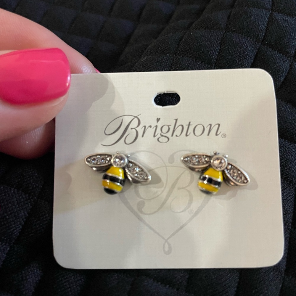 NWT Brighton Bumblebee Stud Earrings - Picture 5 of 6